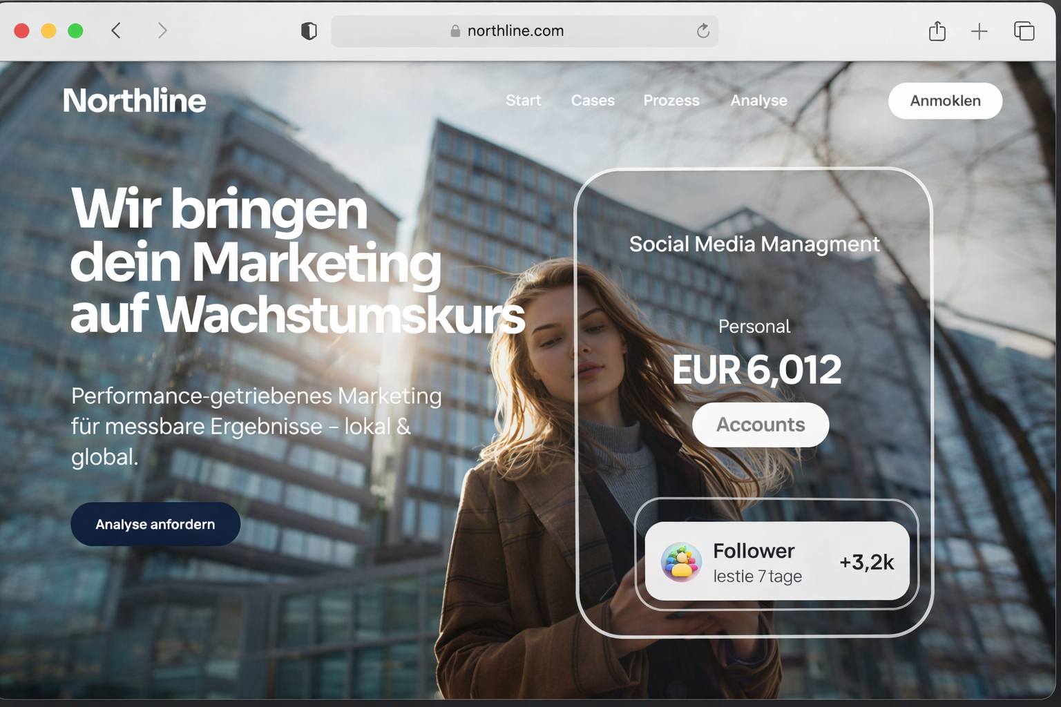 Agenturseite Beispielwebsite