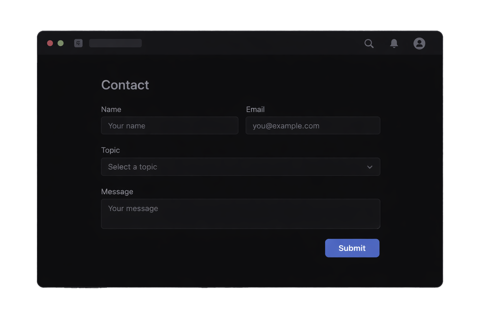 Kontaktformular Feature